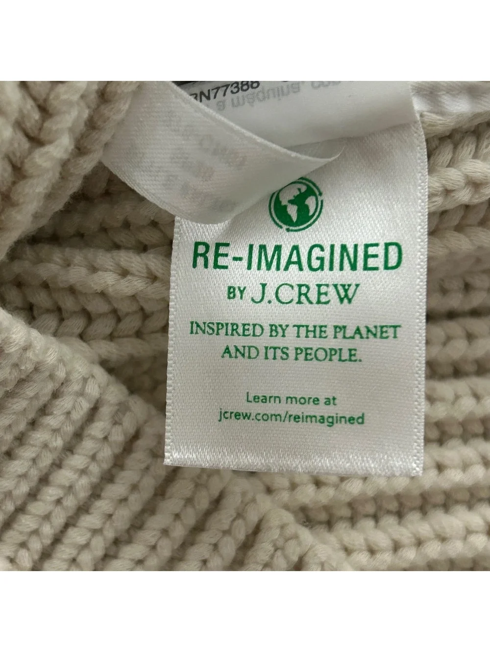 J Crew Sweater Womens Size XL Cream Chunky Knit Long Sleeve Casual Capsule